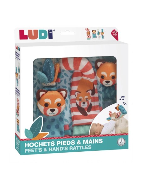 DJECO - LUDI CONJUNTO DE SONAJEROS PIES Y MANOS