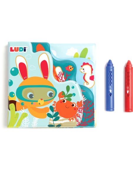 DJECO - LUDI LIBRO DE BAÑO PARA COLOREAR