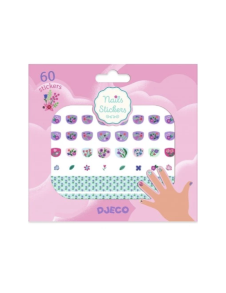 DJECO - ADHESIVOS PARA LAS UÑAS PETIT FLEUR