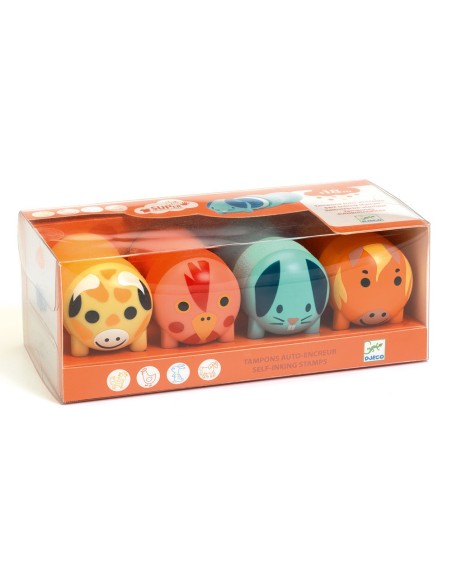 DJECO - SELLOS PARA LOS PEQUES ANIMALES DE GRANJA