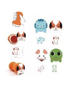 DJECO - SELLOS PARA LOS PEQUES ANIMALES DE JARDIN 2