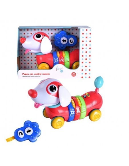 TACHAN - PERRITO ARCOIRIS CON CONTROL REMOTO Y ACTIVIDADES