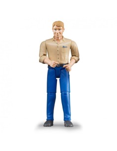 BRUDER - FIGURA HOMBRE CON PANTALÓN AZUL