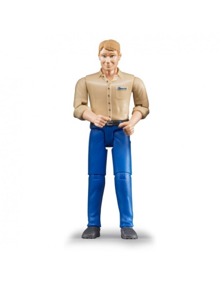 BRUDER - FIGURA HOMBRE CON PANTALÓN AZUL