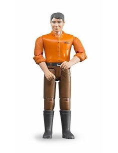 BRUDER - FIGURA HOMBRE CON PANTALÓN MARRÓN