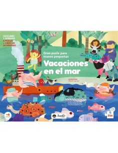 JUANITO BOOKS - GRAN PUZZLE PARA MANOS PEQUEÑAS, VACACIONES EN EL MAR
