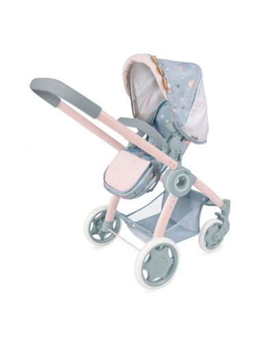 DECUEVAS - COCHE MUÑECA 3X1 PLEGABLE CON MOCHILA COCO 70x41x62CM