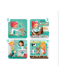 PUZZLE EVOLUTIVO VETERINARIA 4 EN 1 2