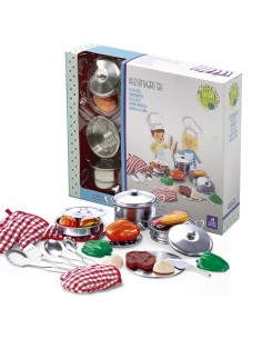 SET DE MENAJE COCINA ACERO INOXIDABLE 23 PZS