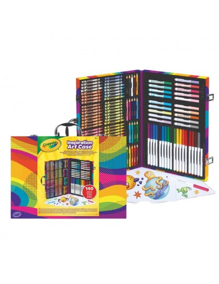 CRAYOLA - MALETÍN ARTISTA ARCOIRIS 140 PIEZAS