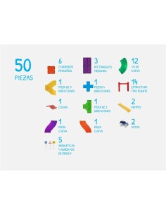 DJECO- IMANIX PISTA DE CARRERAS 50PZS 2