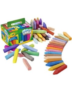 CRAYOLA - Tizas de suelo Lavables Maxi 48 unds 17x13x12 cm