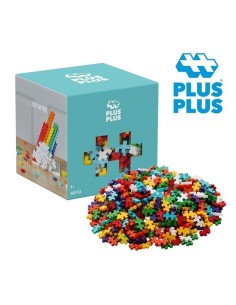 PLUS PLUS - CUBO DE PIEZAS ARCO IRIS  600PZS