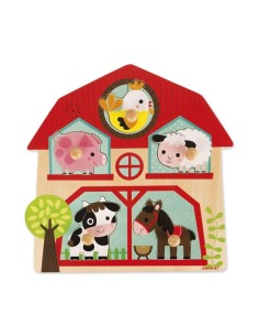 JANOD - PUZZLE ENCAJABLE MUSICAL LOS ANIMALES DE LA GRANJA