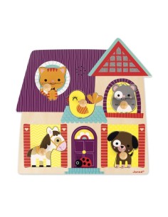 JANOD - PUZZLE ENCAJABLE MUSICAL LOS ANIMALES