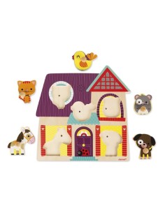 JANOD - PUZZLE ENCAJABLE MUSICAL LOS ANIMALES 2