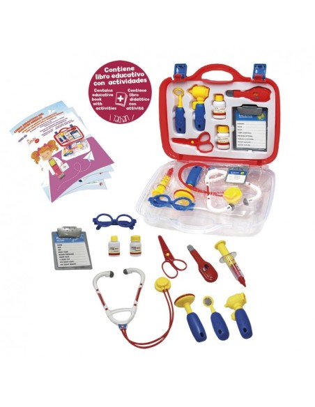 TACHAN - MALETIN DOCTOR DELUXE EDUCATIVO 12 PIEZAS + LIBRO