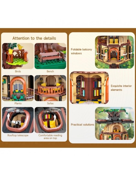 DEQUBE - CADA: LIBRERÍA DEL ARBOL 1808 PZAS