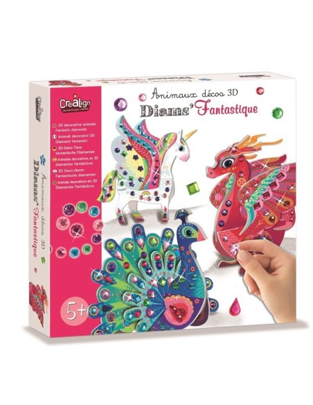 CREALING - ANIMALES DECO 3D DIAMANTES FANTASTICOS