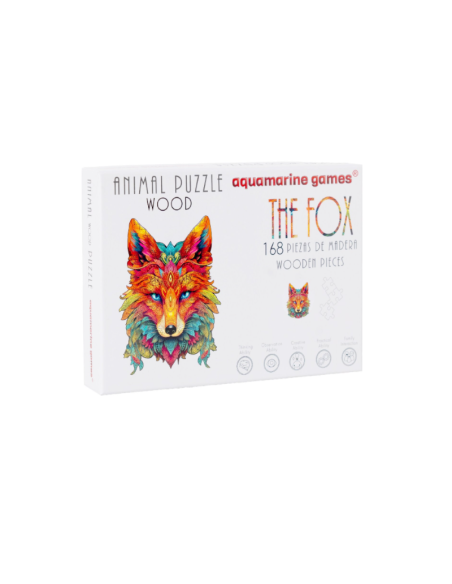 PUZZLE ANIMAL WOOD  FOX 168 PZS