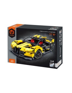 DJECO - M MASTER COCHE DEPORTIVO AMARILLO 1130 PZS