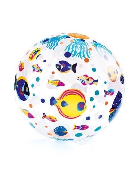 DJECO - PELOTA HINCHABLE 35CM PECES