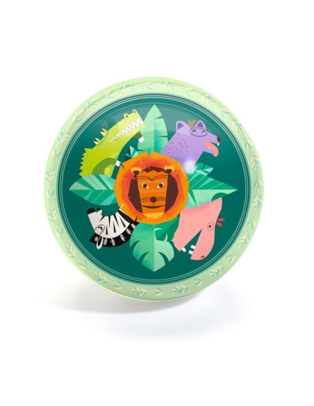 DJECO - PELOTA MEDIANA 22 CM ANIMALES