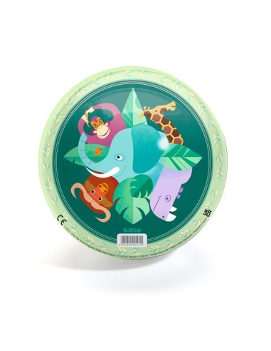 DJECO - PELOTA MEDIANA 22 CM ANIMALES