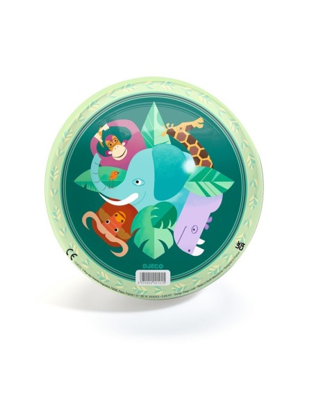 DJECO - PELOTA MEDIANA 22 CM ANIMALES