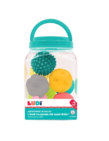 LUDI - 8 PELOTAS SENSORIALES