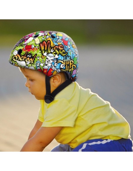 DEQUBE - CASCO 50-54CM GRAFITI