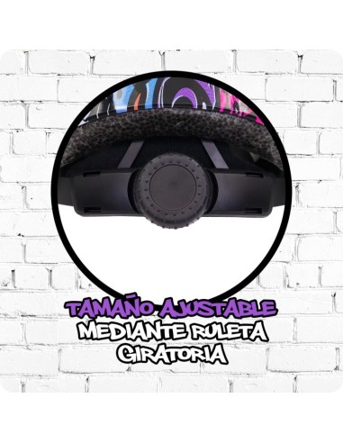 DEQUBE - CASCO 50-54CM GRAFITI