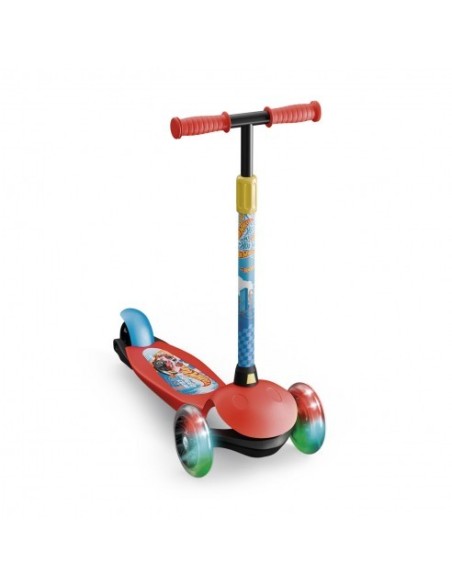DEQUBE - HOT WHEELS: PATINETE 3 RUEDAS CON LUCES LED