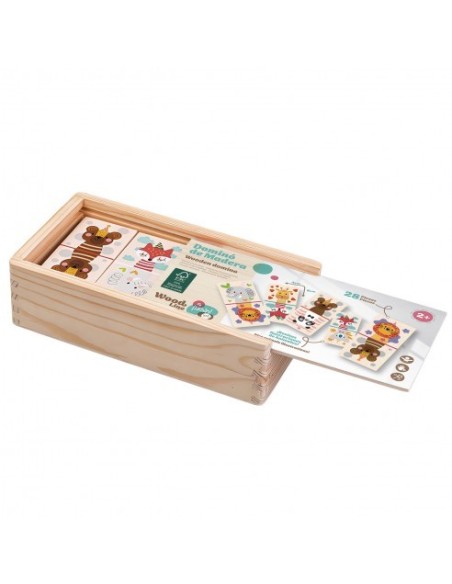 TACHAN - DOMINO EN CAJA DE MADERA 28PZS