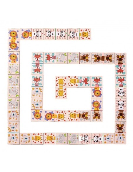 TACHAN - DOMINO EN CAJA DE MADERA 28PZS