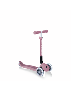 GLOBBER - PATINETE JUNIOR PLEGABLE  CON LUCES ECO ROSA