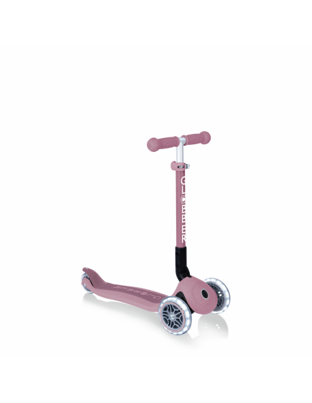 GLOBBER - PATINETE JUNIOR PLEGABLE  CON LUCES ECO ROSA