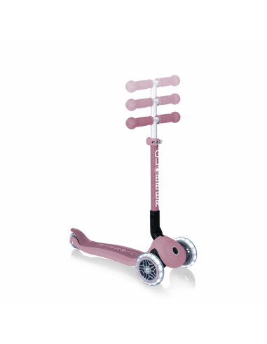GLOBBER - PATINETE JUNIOR PLEGABLE  CON LUCES ECO ROSA
