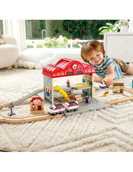 HAPE - SET DE ESTACION DE TREN PORTATIL