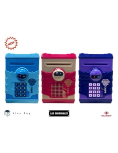 ALEX BOG - HUCHA CAJA FUERTE CON CODIGO ELECTRONICO COLORES SURTIDOS