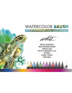 WATERCOLOR BRUSH - ESTCHE DELUXE ACUARELAS DE PINDEL 20+1