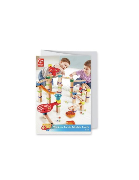 HAPE - PISTA DE CANICAS Y TRUCOS MADERA