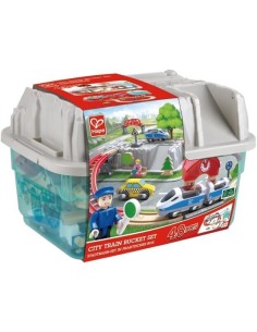 HAPE - JUEGO DE BLOQUES DE CONSTRUCCION ,TREN DE CIUDAD 48PZS