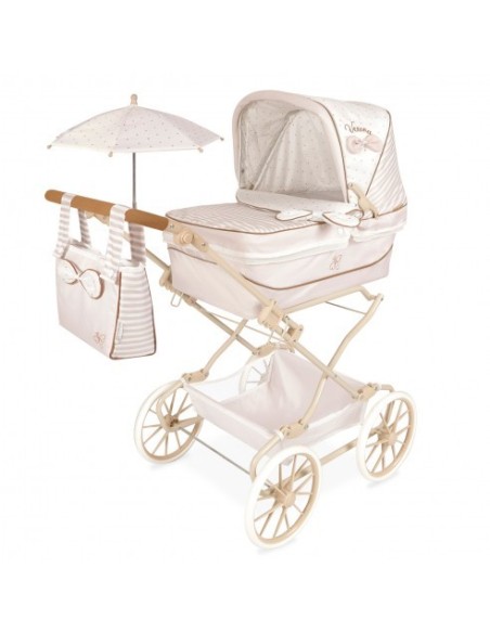 DECUEVAS - COCHE REBORN PLEGABLE C/SOMBRILLA VERONA 105X40X90CM