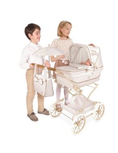 DECUEVAS - COCHE REBORN PLEGABLE C/SOMBRILLA VERONA 105X40X90CM 2