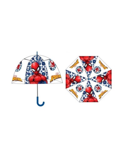 PARAGUAS INFANTIL TRASPARENTE SPIDERMAN
