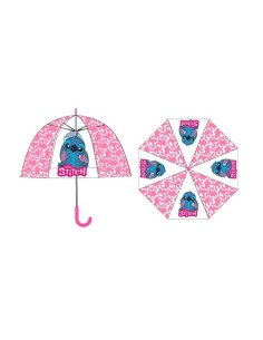 PARAGUAS INFANTIL TRASPARENTE STITCH