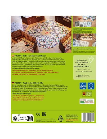HABA - THE KEY: ROBO EN LA MANSION CLIFFLOCK