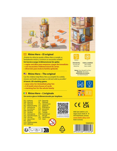 HABA - JUEGO RHINO HERO