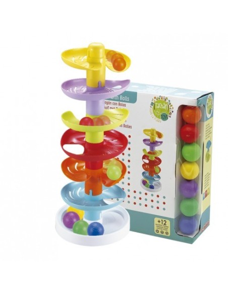 TACHAN - TOBOGAN DE BOLAS DE COLORES 6 ALTURAS 47 CM
